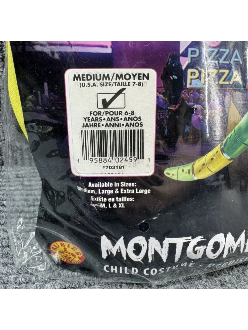 Five Nights at Freddy's Montgomery Gator Child's Boys Costume Medium 7-8 Rubie's